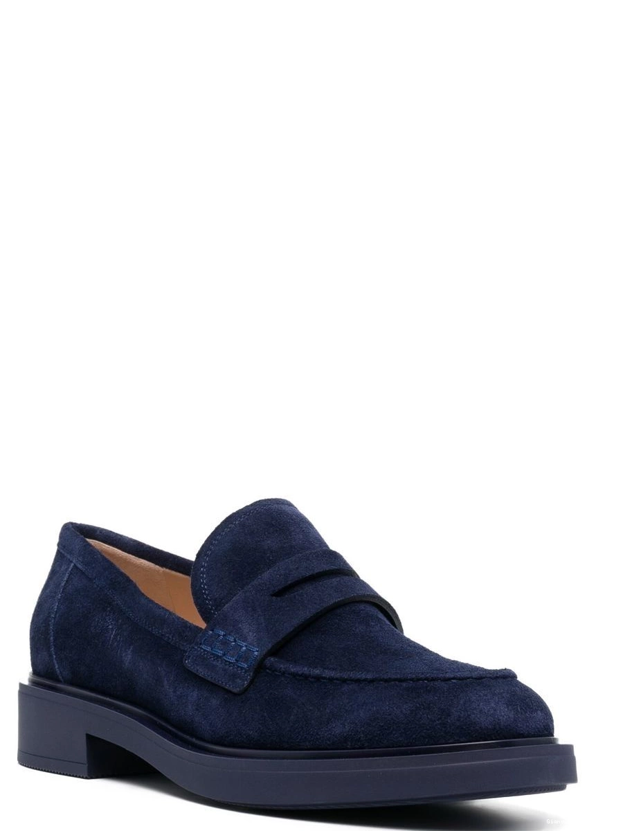 Cheap Gianvito Rossi loafers Women suede round-toe 0430